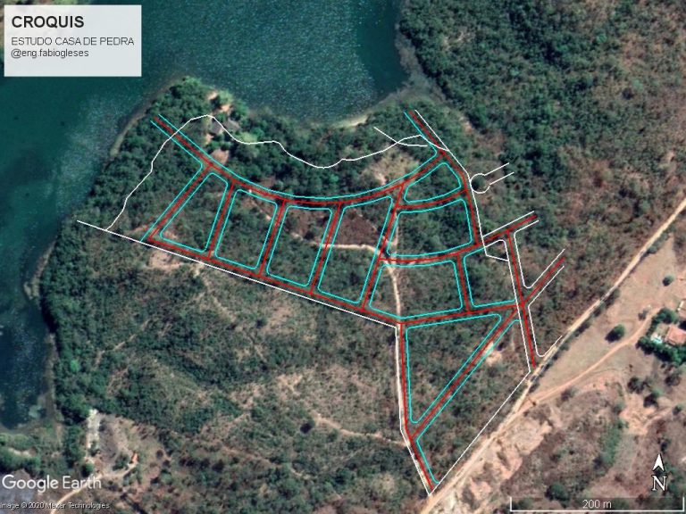 Área urbana ideal p/ loteamento de frente para o lago de Minaçu/GO