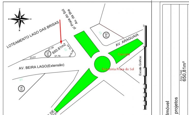 Terreno na entrada da Praia do Sol – 650m²
